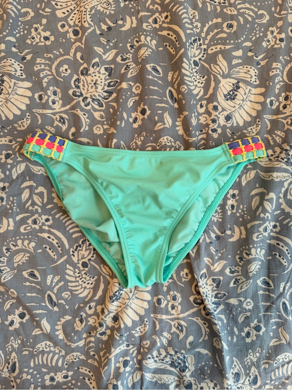 Women’s Bikini Bottom with Colorblock Side Detail
